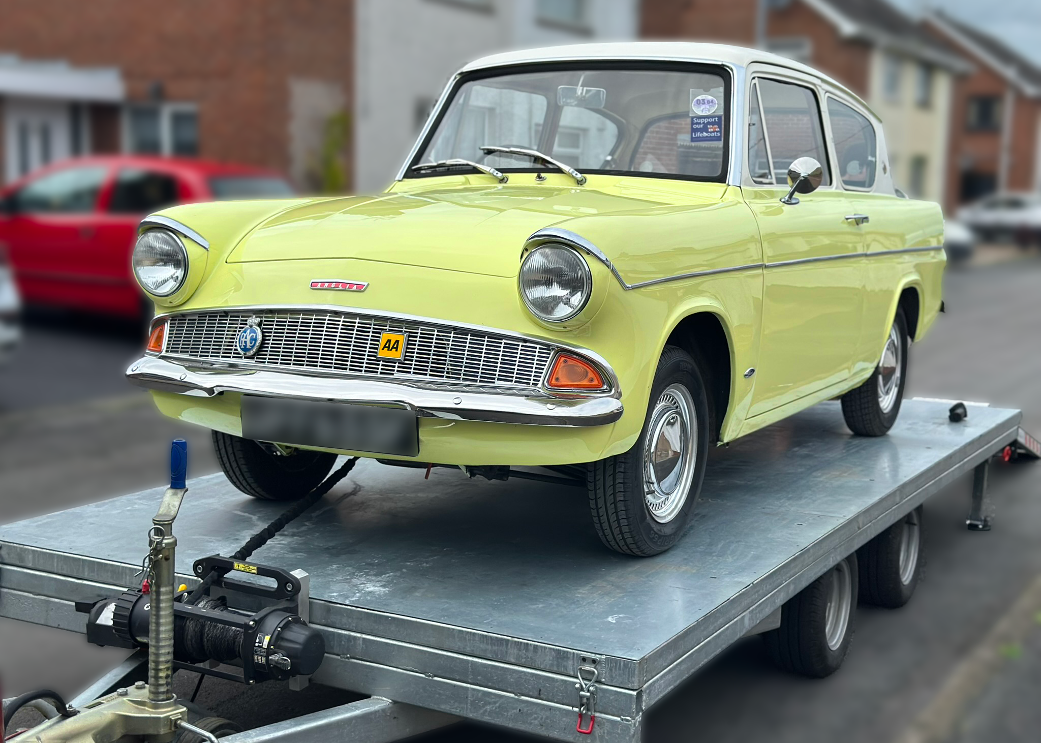 Ford Anglia Close up Portrait Photo Ford Anglia Close up Portrait Photo